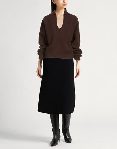 Chocolat Woman Sweater Chocolate brown Size M Merino Wool