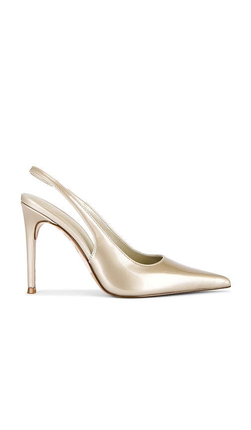 Steve Madden Reyes Slingback Pump in Metallic Neutral. - 8.5 also