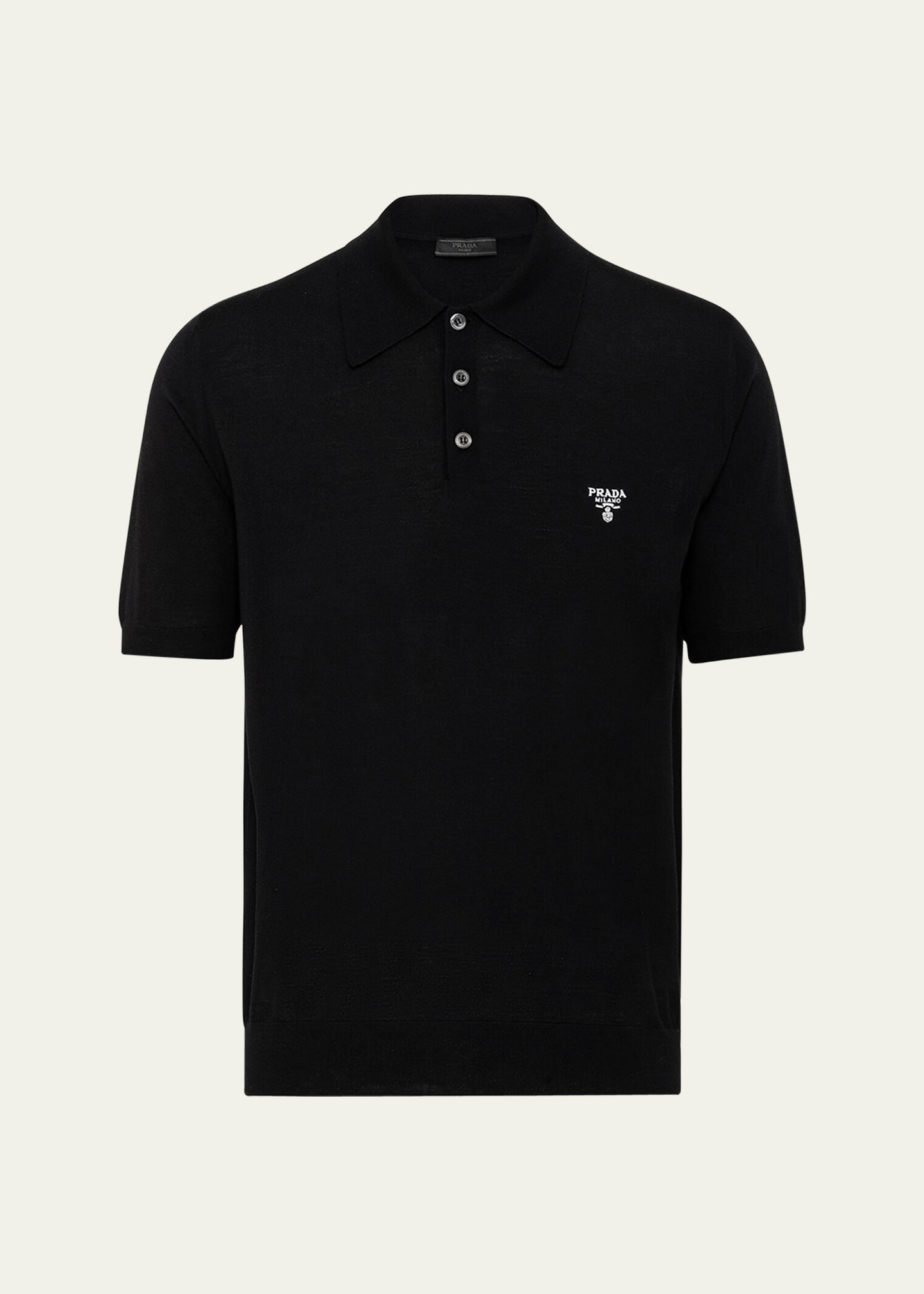 Men's Wool Logo Polo