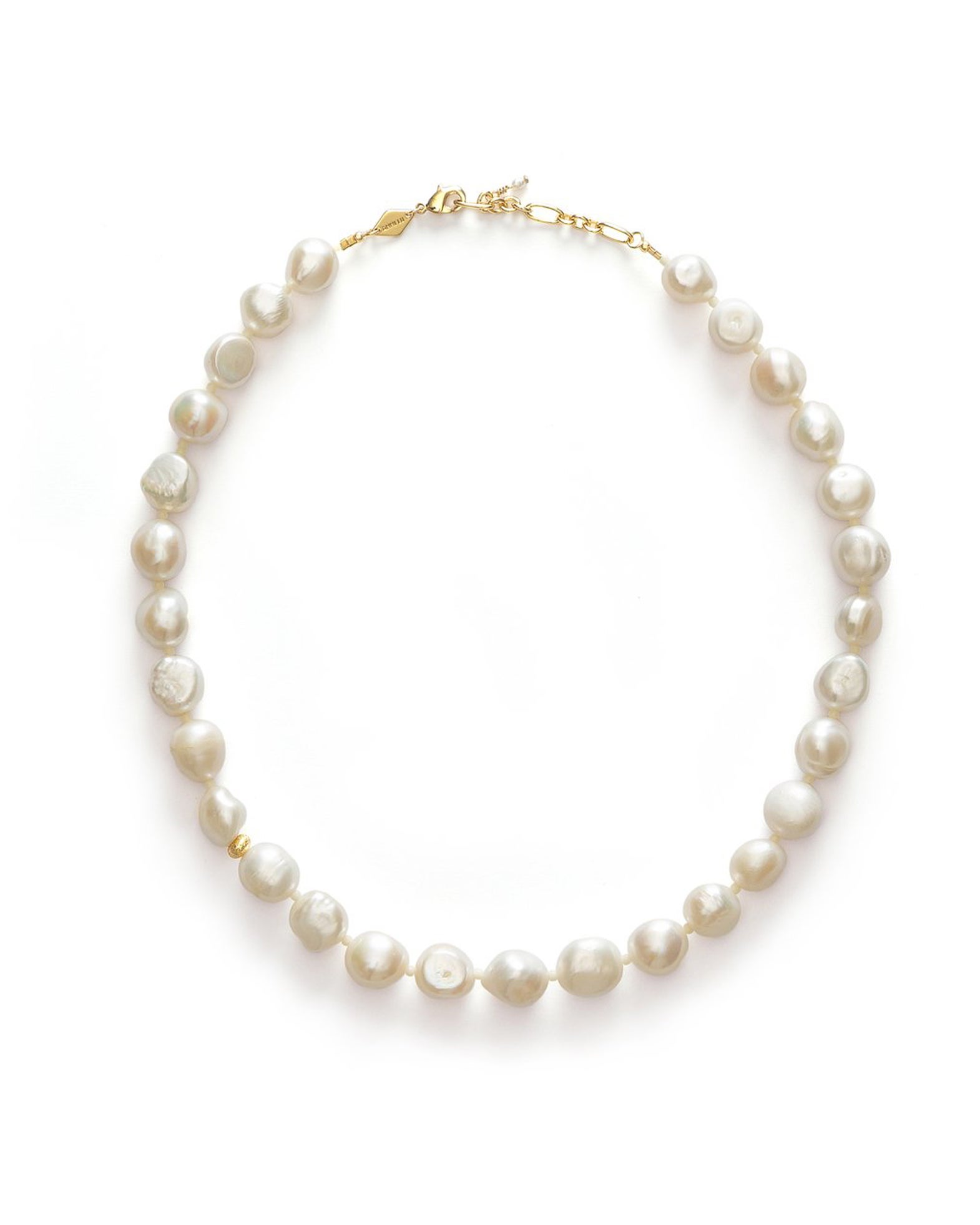 Anni Lu Necklace Stellar Pearly Gold ONESIZE