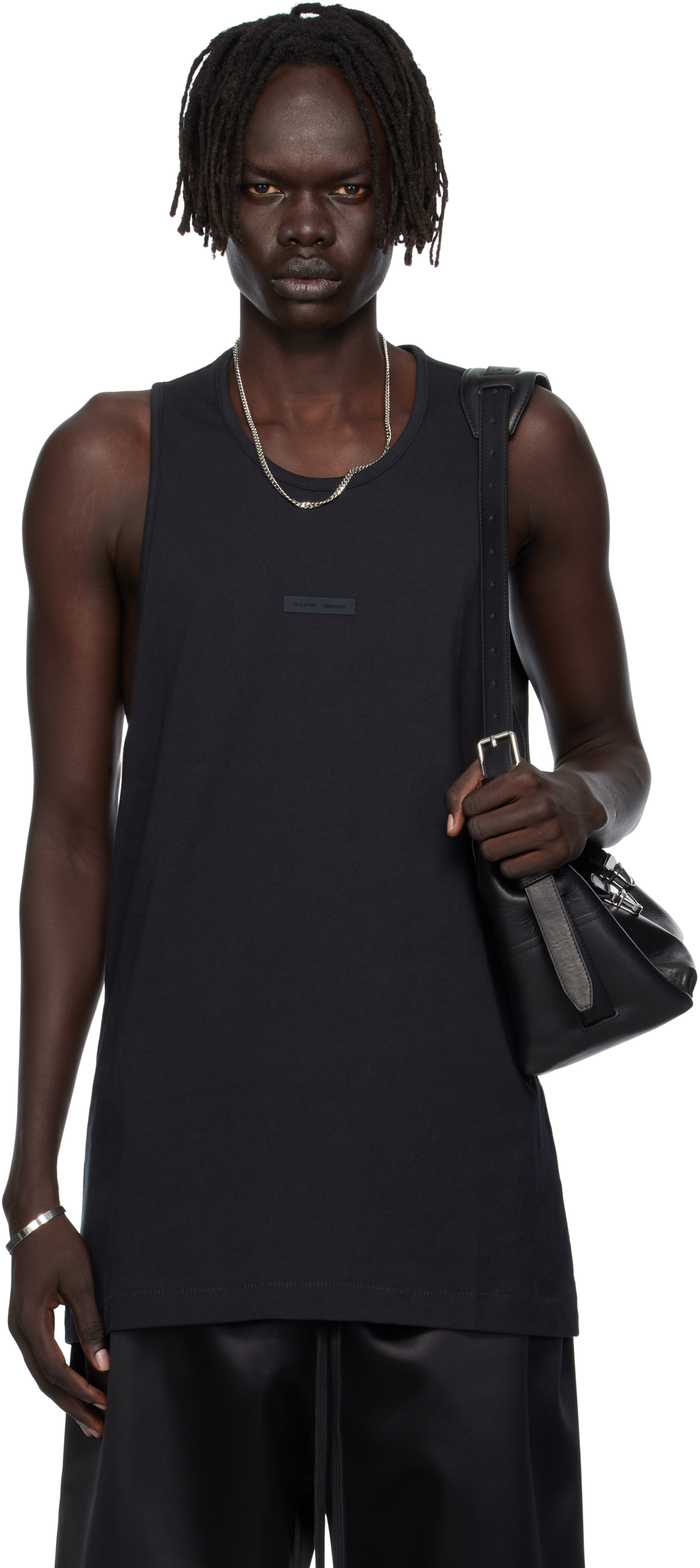 Black Vintage Fit Tank Top
