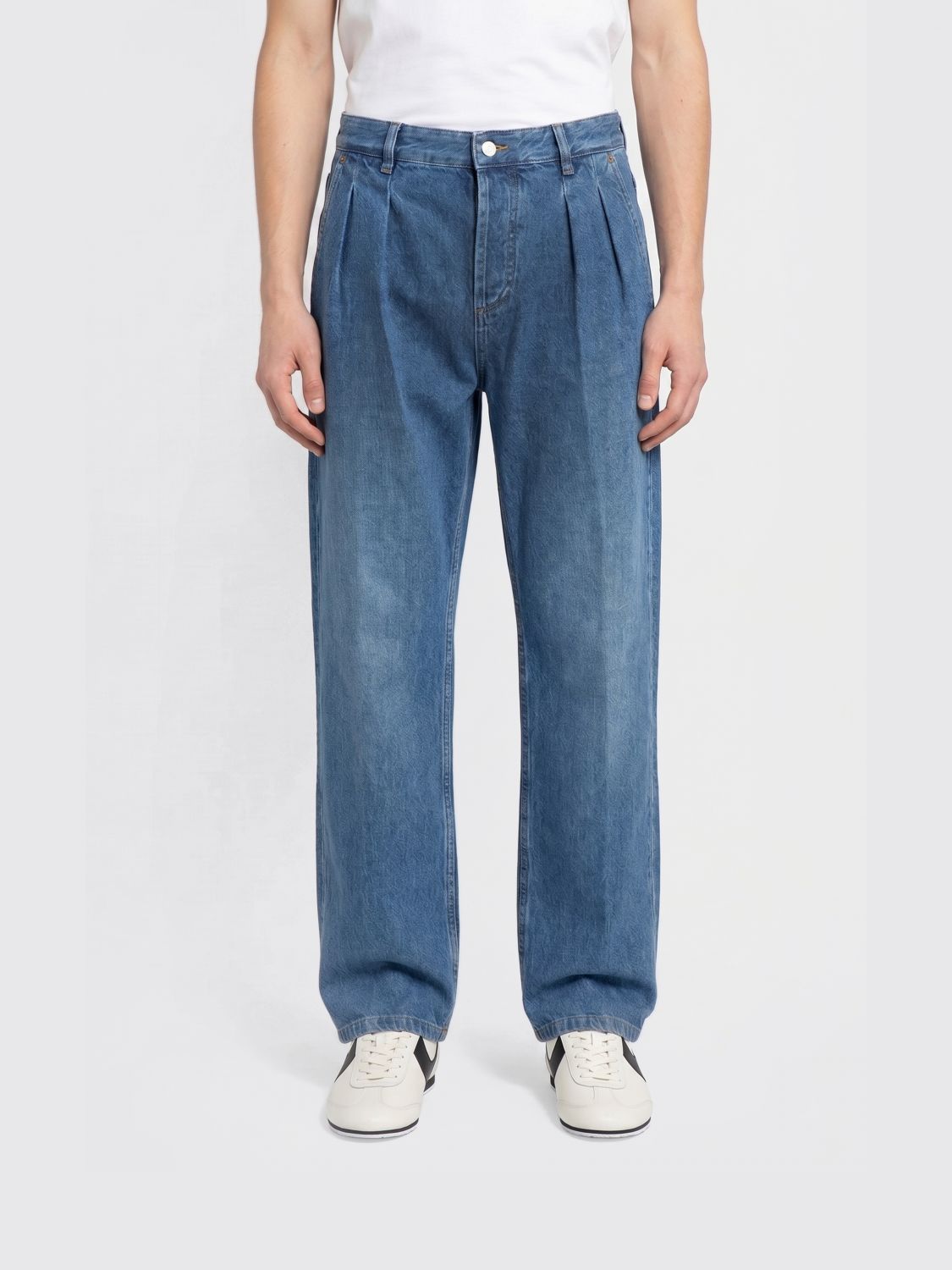 Jeans Men color Gnawed Blue