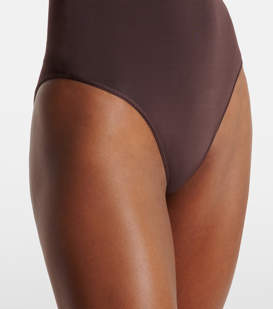 Luna halterneck open-back bodysuit