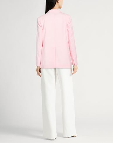 Woman Blazer Pink Size 4 Virgin Wool, Polyamide, Elastane