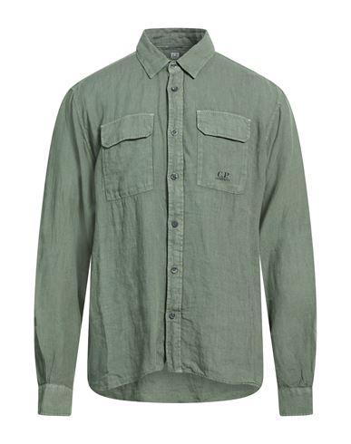 C. p. Company Man Shirt Sage green Size 3XL Linen