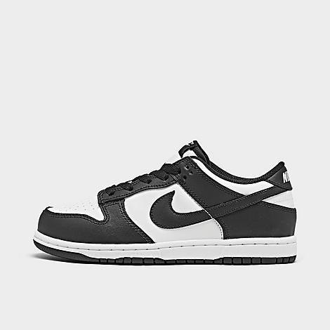 Little Kids Dunk Low Casual Shoes in Black/White