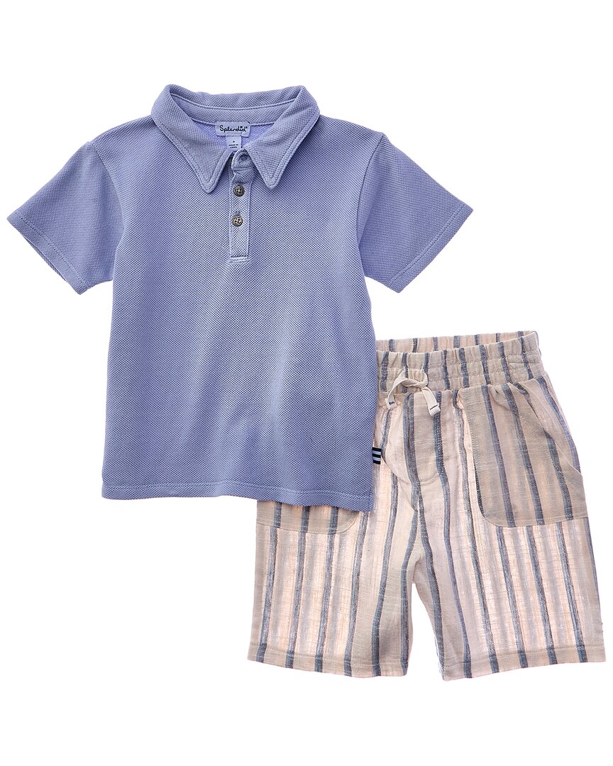 2pc Under The Sea Polo & Short Set