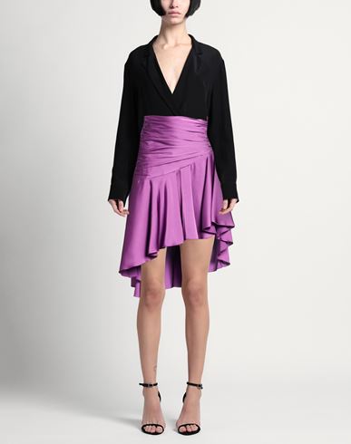 Woman Midi skirt Purple Size 4 Polyamide