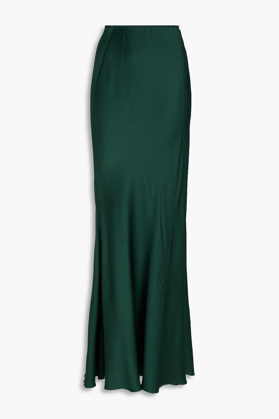 Satin-crepe maxi skirt