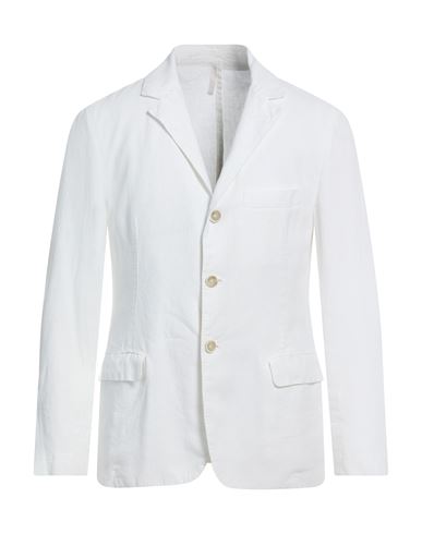 Man Blazer White Size XXL Linen