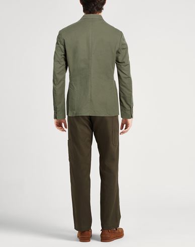 Natural Feeling Man Blazer Military green Size 40 Cotton