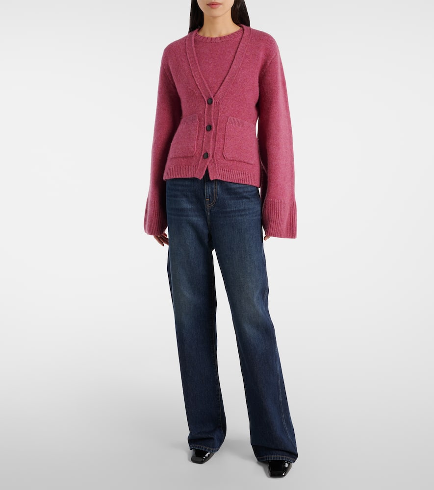 Scarlet cashmere cardigan