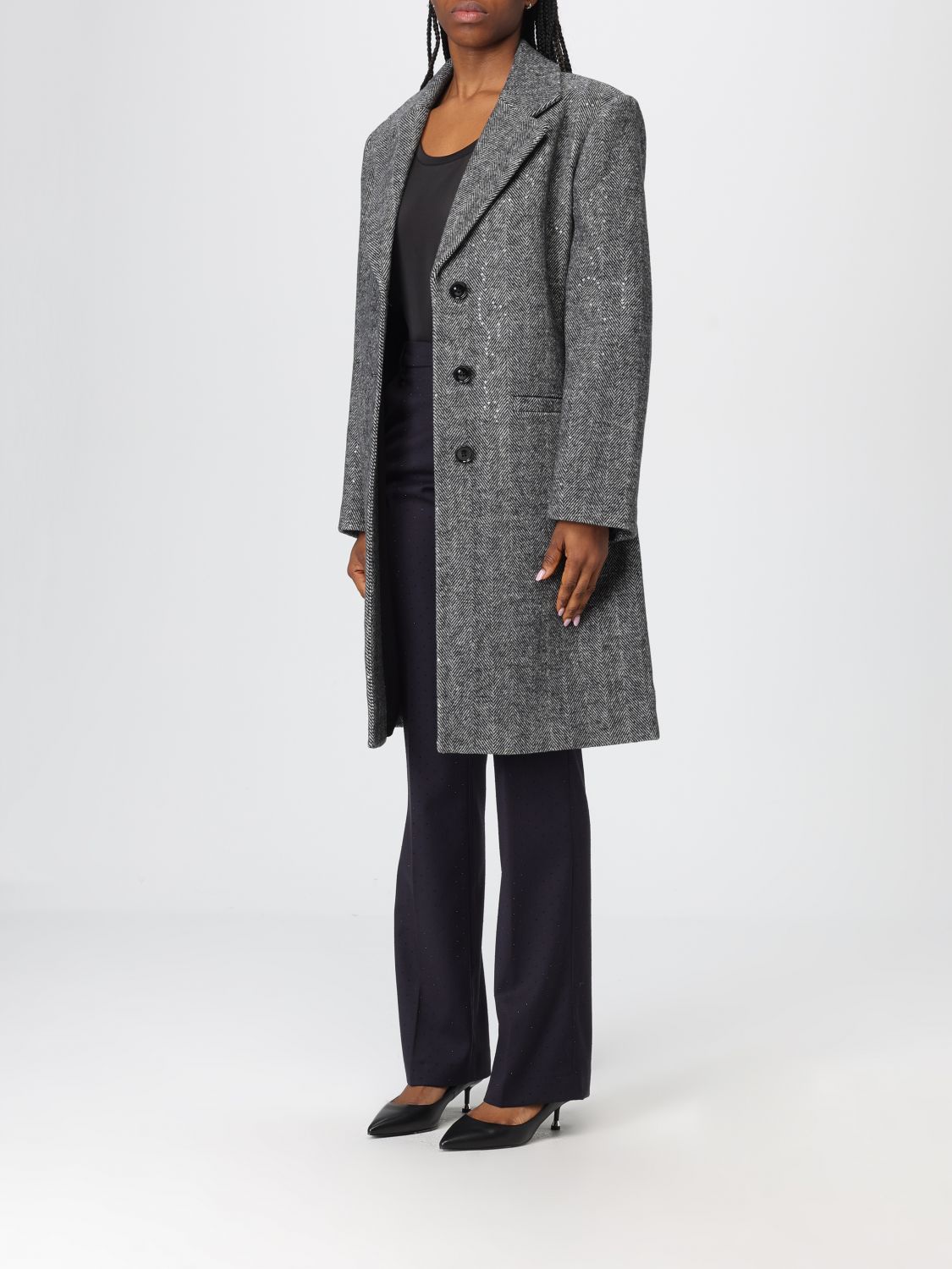 Coat Woman color Grey