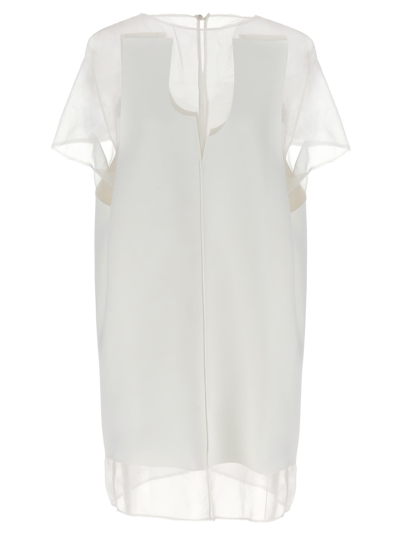 White Silk Winona Dress