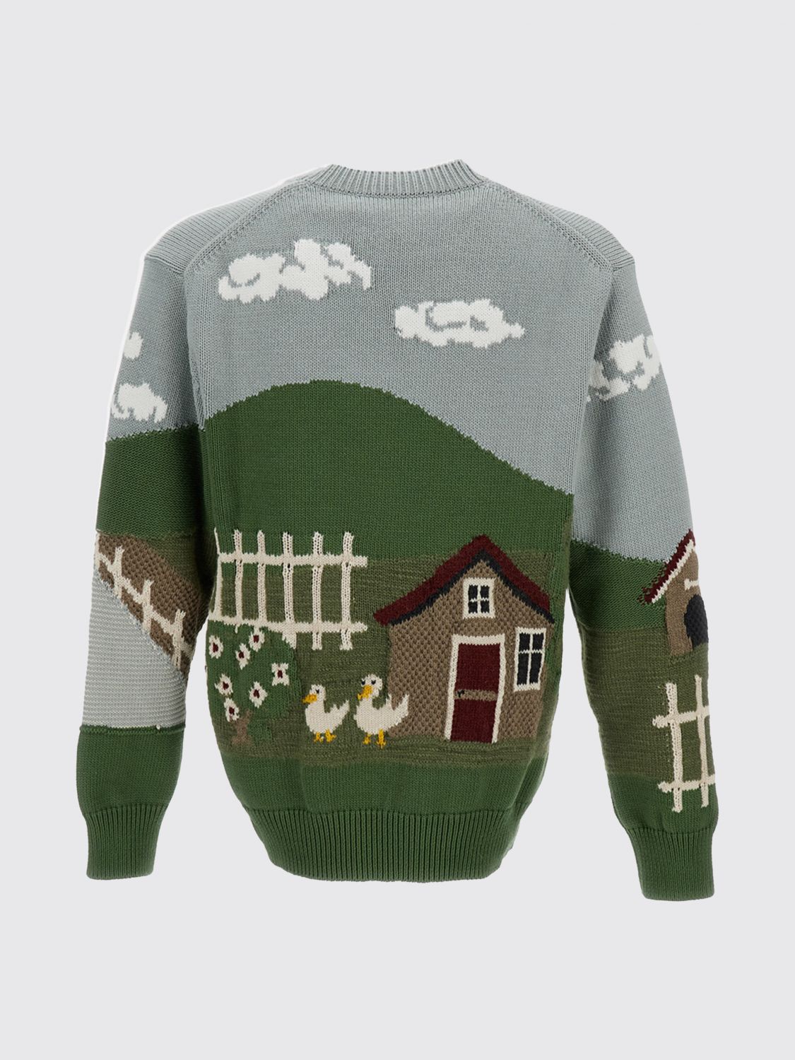 Junya Watanabe - graphic crew neck sweater long sleeve