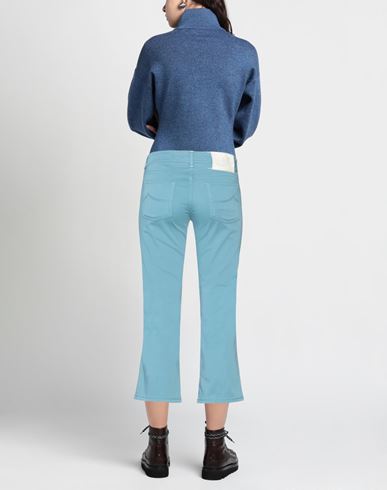 Jacob Cohёn Woman Pants Pastel blue Size 24 Cotton, Elastane