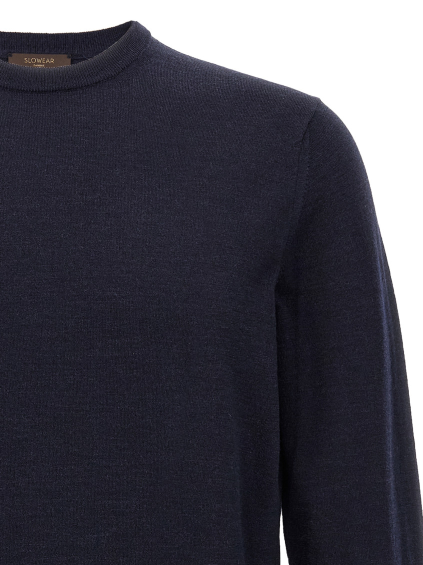 Blue Wool Sweater