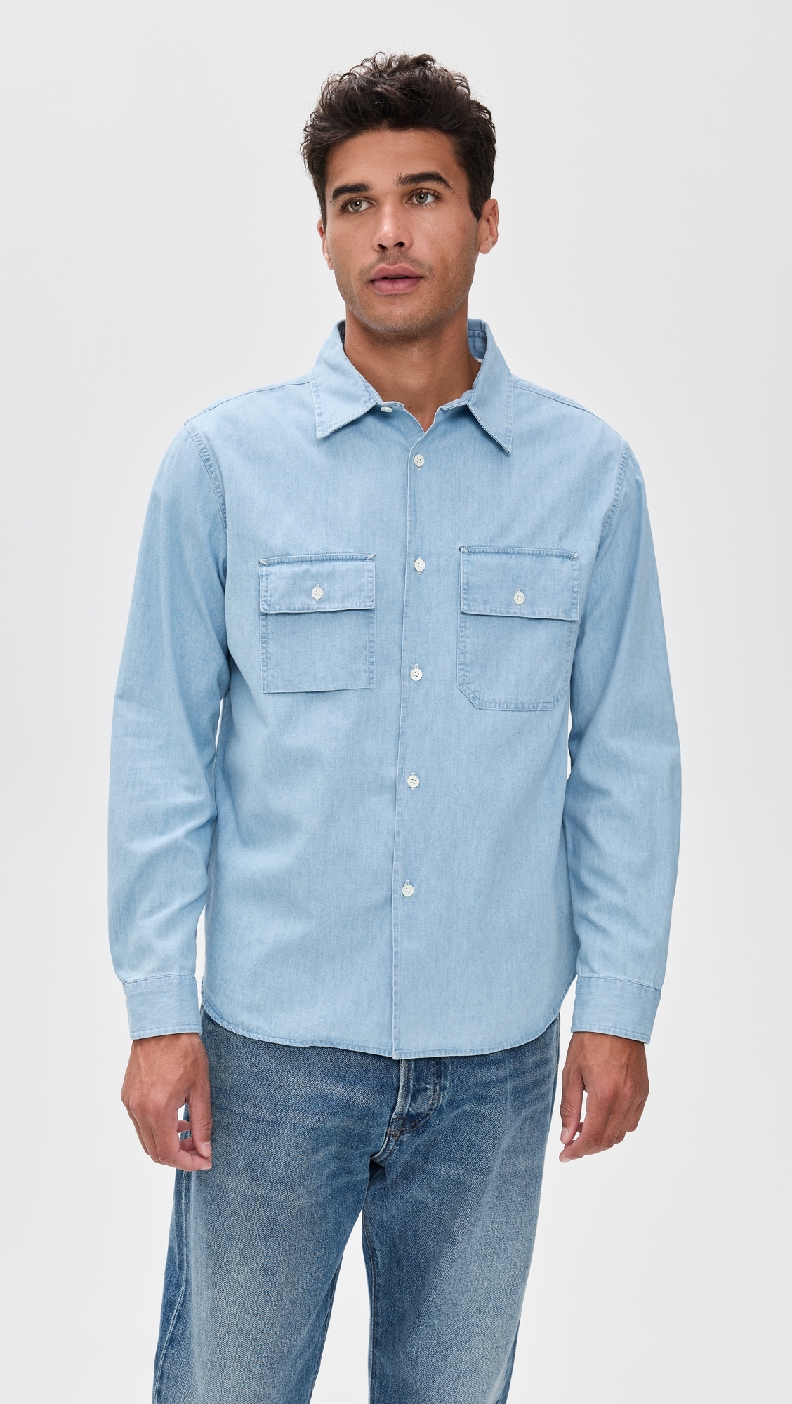 Pacific Denim Shirt Light Wash Indigo