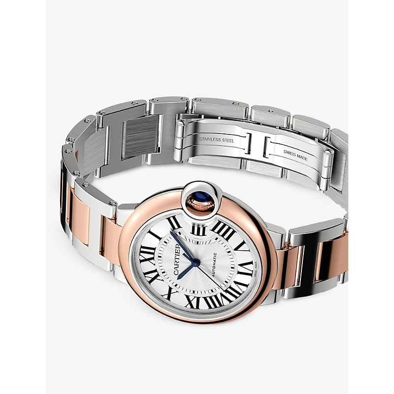 Womens Rose Gold and Steel CRW2BB0033 Ballon Bleu de 18ct Rose-gold and Stainless-steel Automatic Watch 
