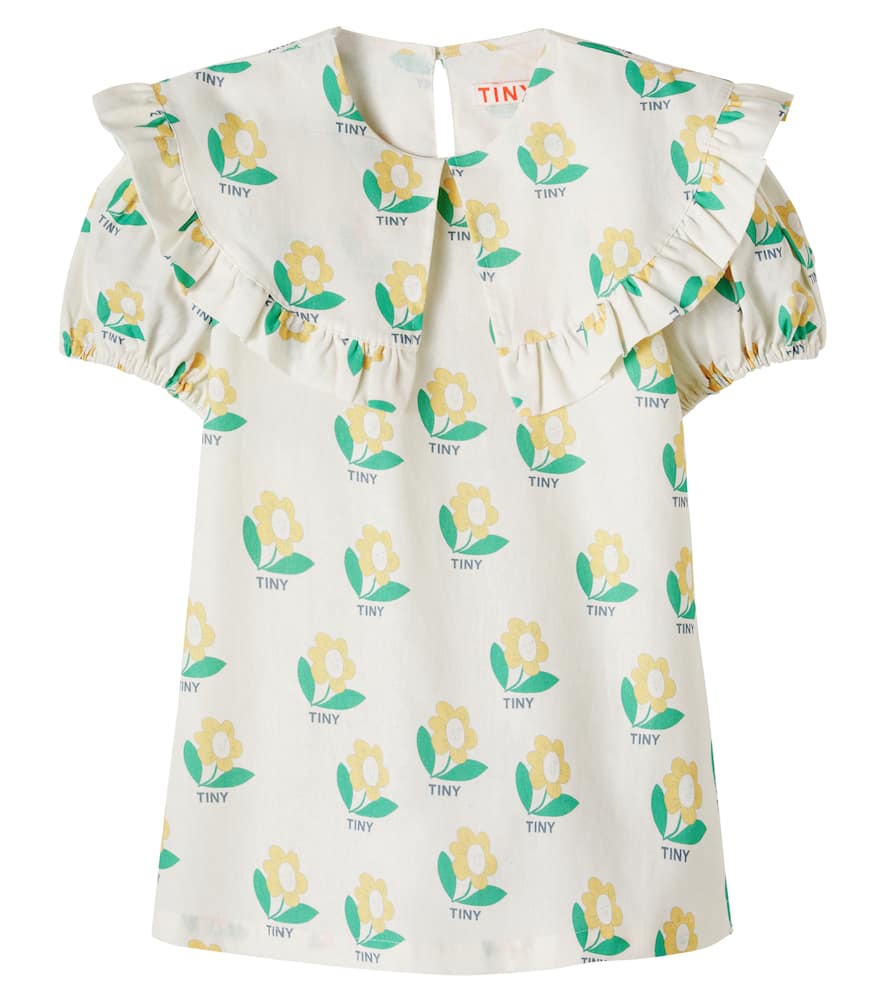 Tiny Flower linen and cotton dress