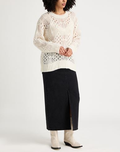 Woman Sweater White Size M Baby alpaca wool, Polyamide, Virgin Wool