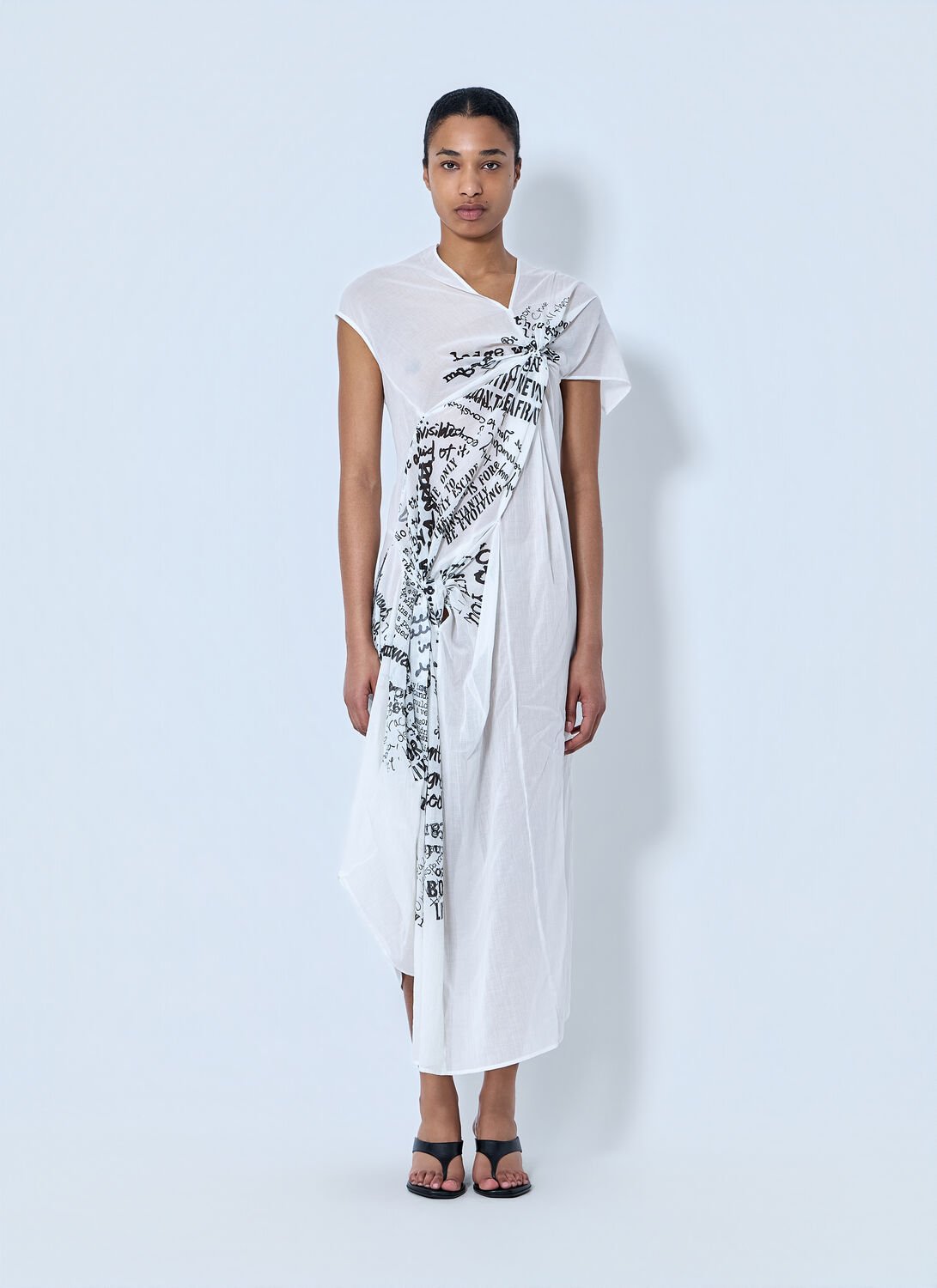 Twisted Dress B - Woman Dresses White It