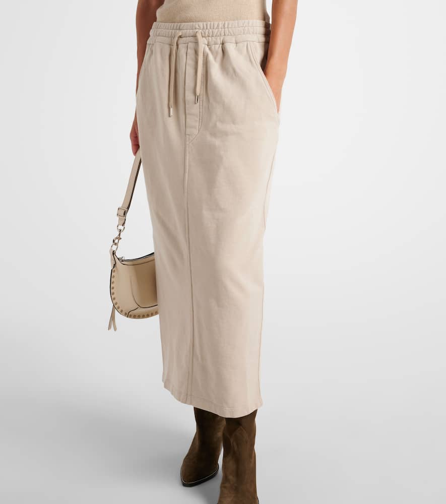 Noreen cotton jersey midi skirt