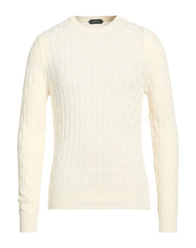 Man Sweater Ivory Size 36 Cotton