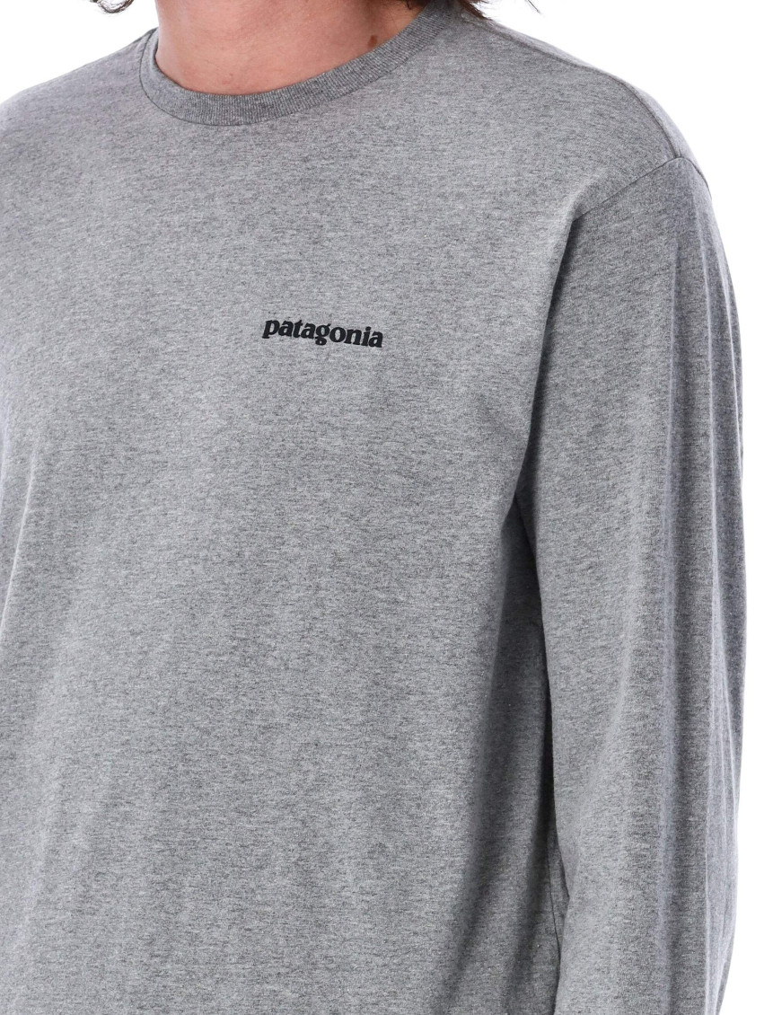 Grey Crewneck Graphic Logo T-Shirt