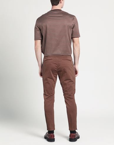 Man Pants Chocolate brown Size 32 Cotton, Elastane