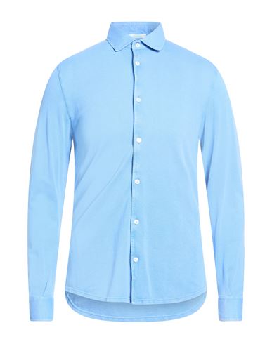 M. bardelli Man Shirt Azure Size S Cotton