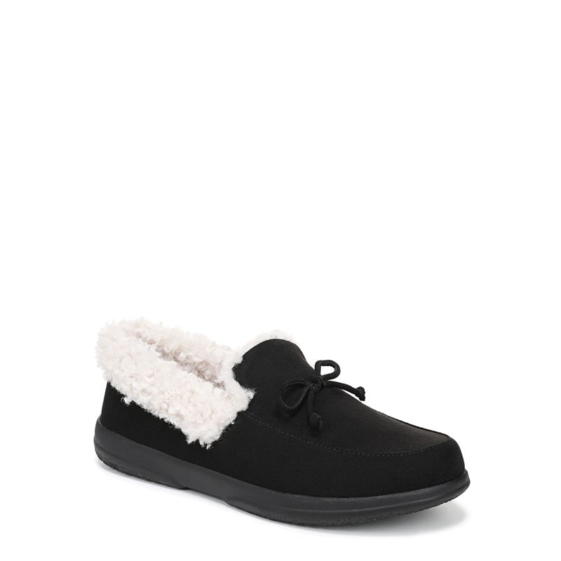 Women's Claribel Slipper Shoes (Black Microfiber)