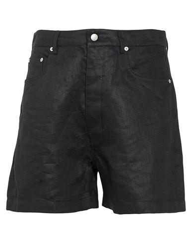 Man Shorts & Bermuda Shorts Black Size 31 Linen