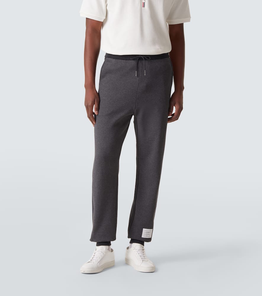4-Bar cotton jersey sweatpants