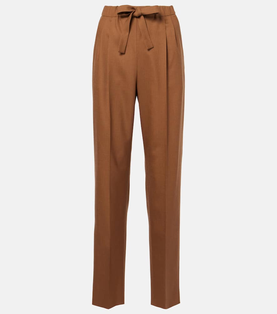 Edera wool, mohair and silk pants