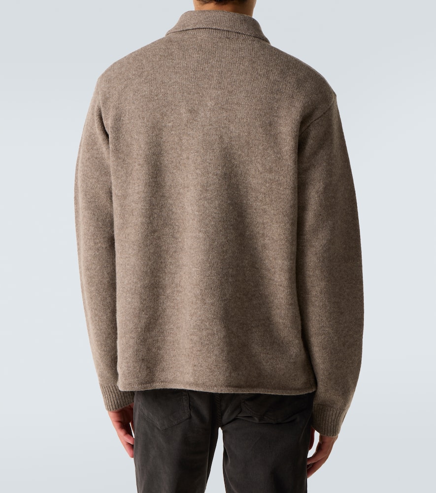 Yak and wool cardigan