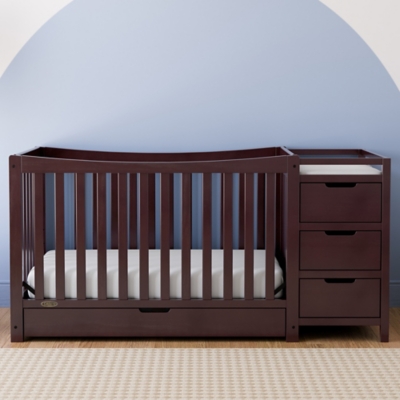 Graco Remi 4-in-1 Convertible Crib and Changer, Espresso