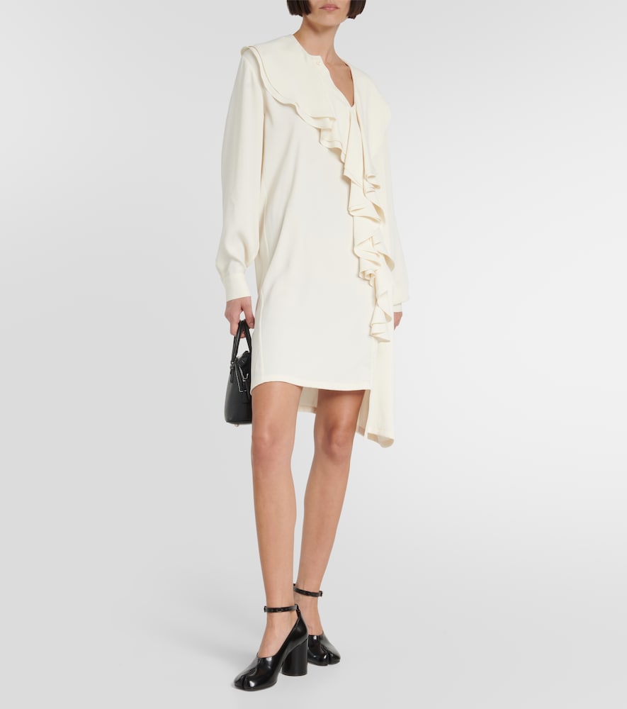 Ruffle-trimmed midi dress