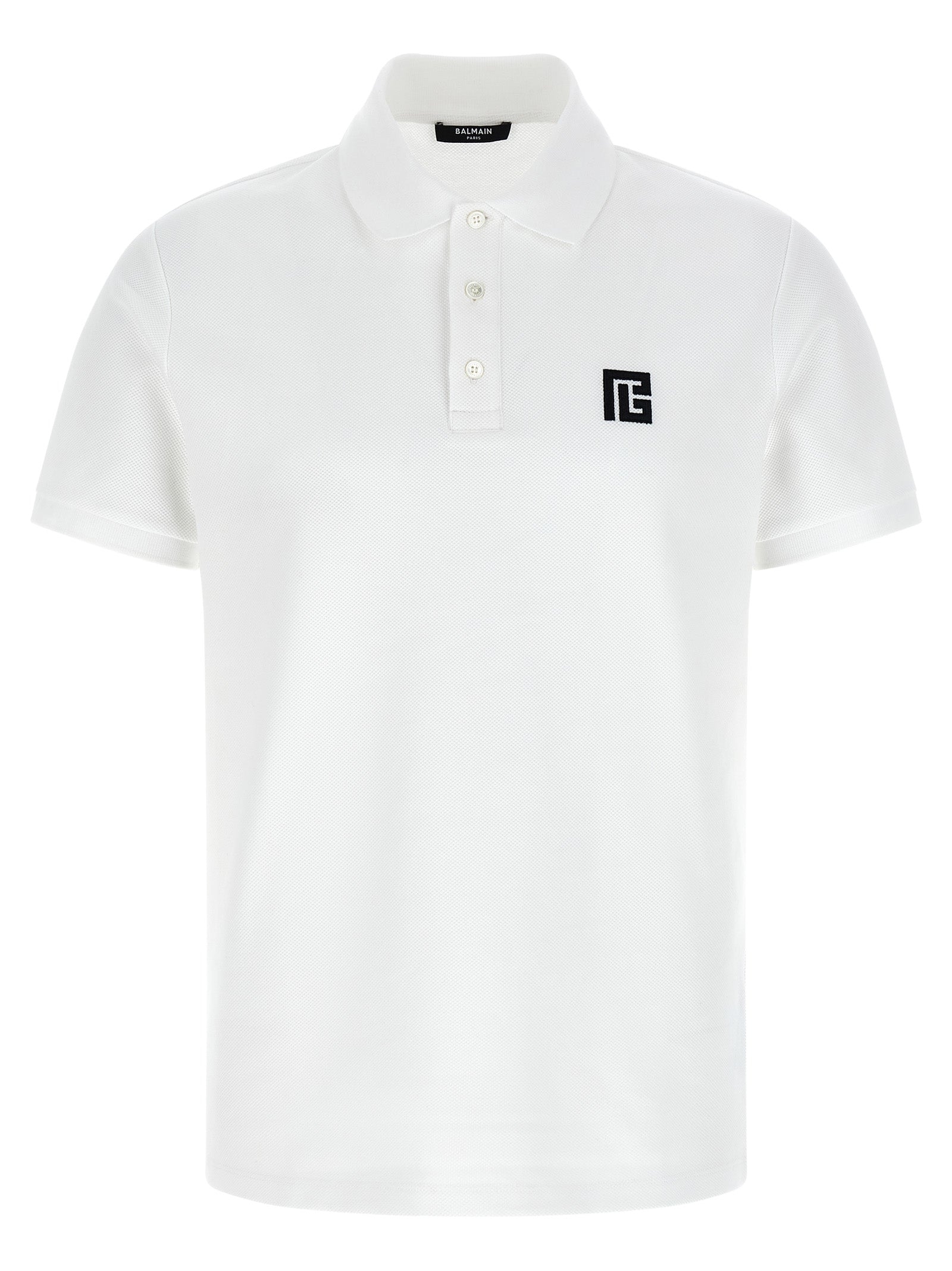 Logo-Embroidered Cotton Polo Shirt — White