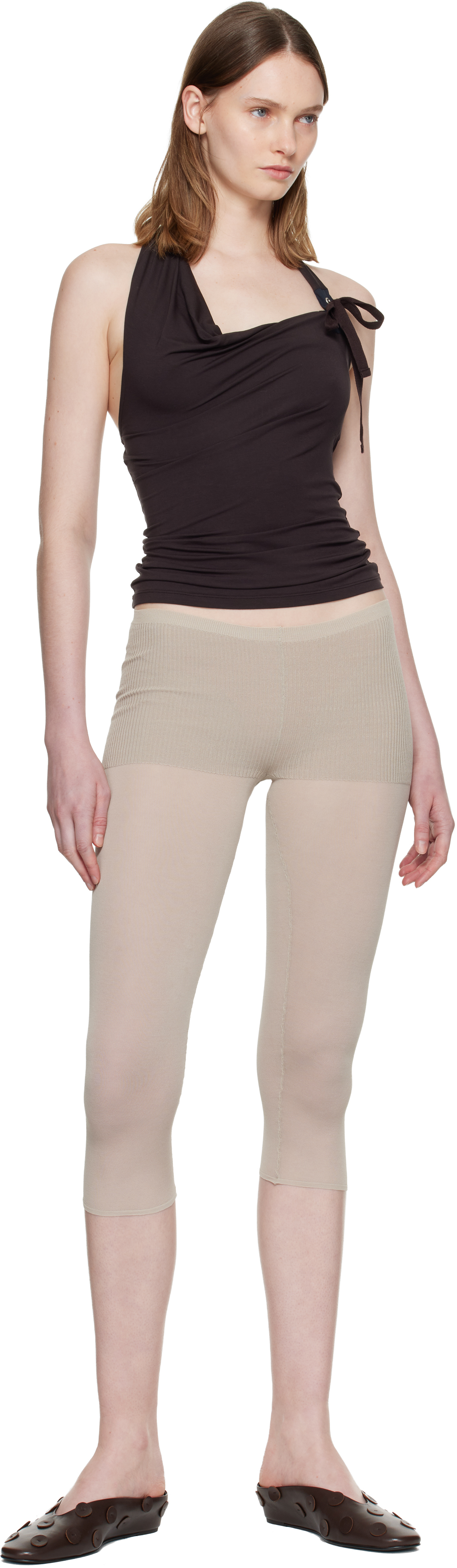 Beige Meleta Leggings