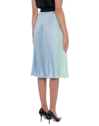 Woman Midi skirt Sky blue Size 4 Polyester