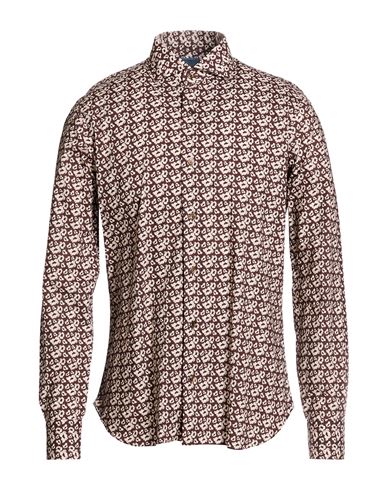 Man Shirt Brown Size 15 ½ Cotton
