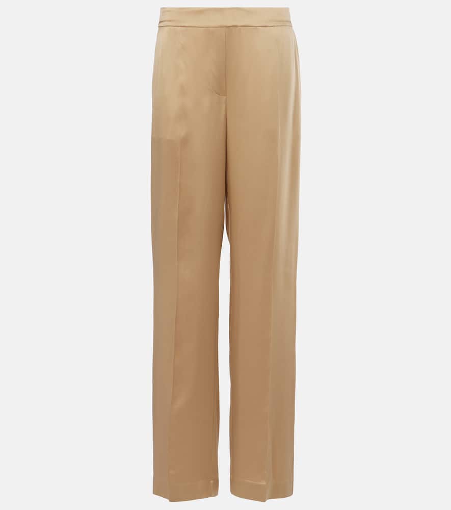 Tawa silk satin straight pants