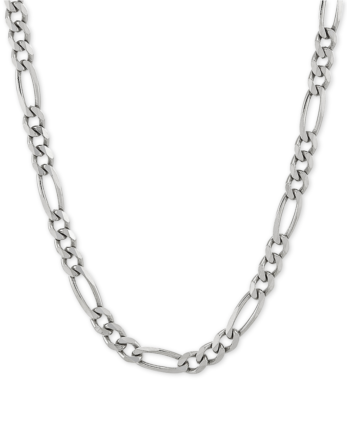 "Figaro Link Chain 22"" Necklace (4-1/3mm) in Sterling Silver - Silver"
