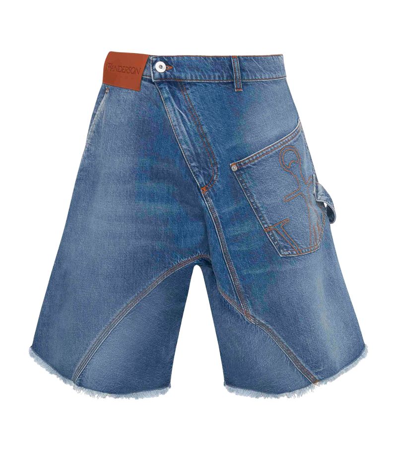 Denim Twisted Workwear Shorts
