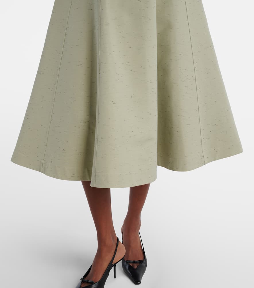 Orrie cotton-blend midi dress