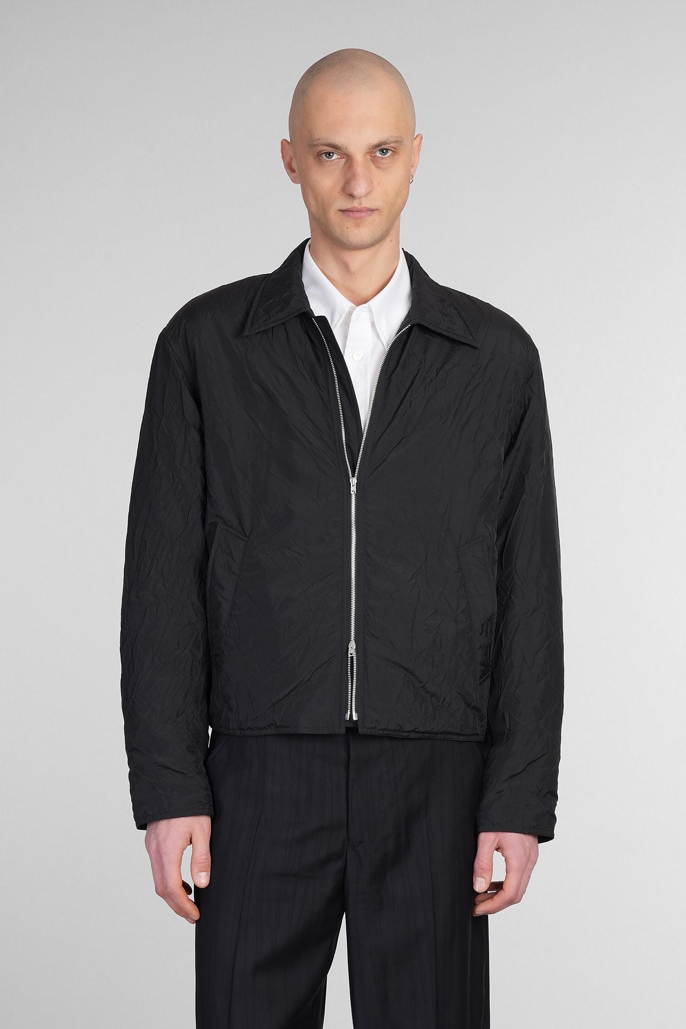 Padded shirt jacket - Black