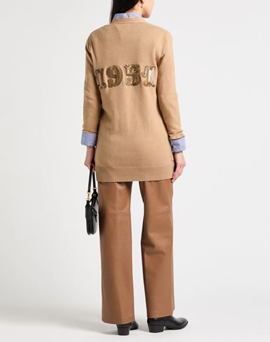 Woman Cardigan Sand Size M Wool, Cashmere