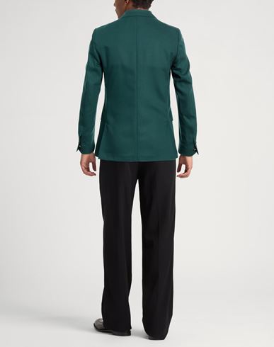 Man Blazer Dark green Size 42 Wool, Polyester, Elastane