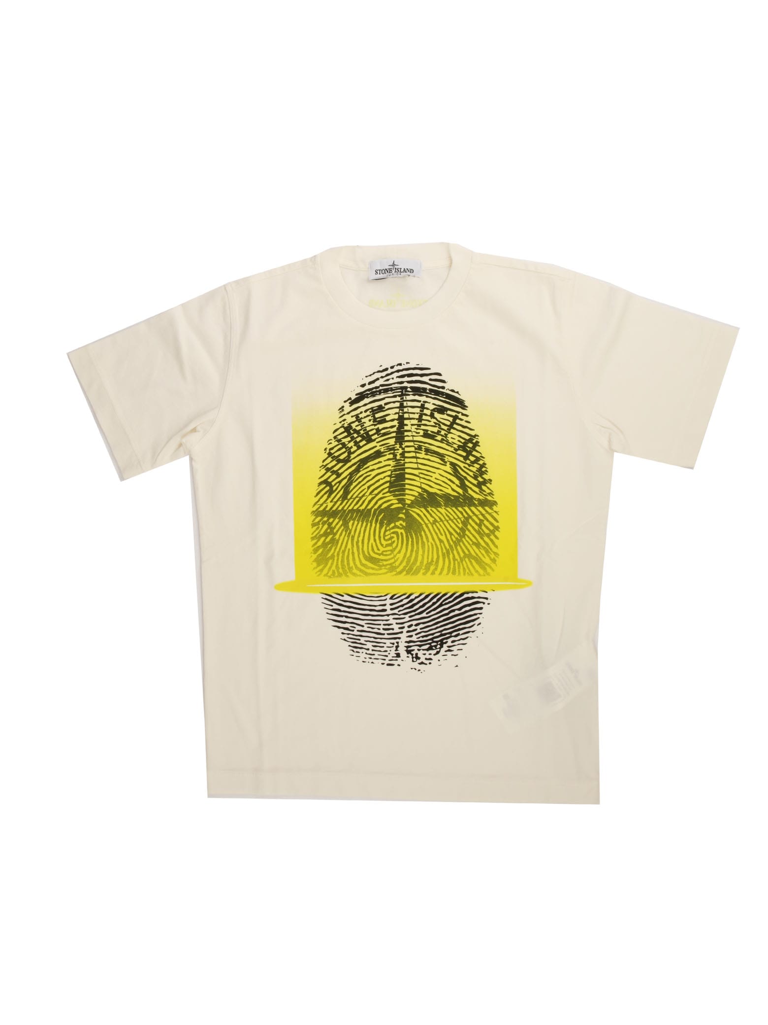 White Short Sleeve T-shirt With Print